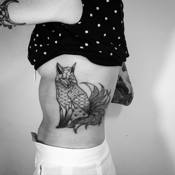 Fox tattoo design, idea 10