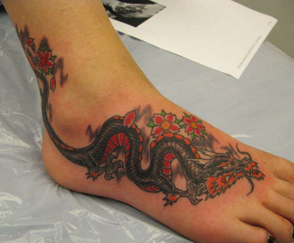 Dragon tattoo design, idea 11