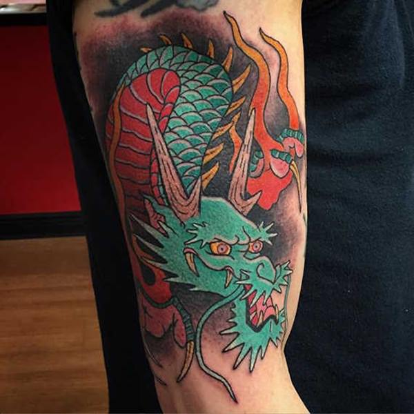 Dragon tattoo design, idea 14