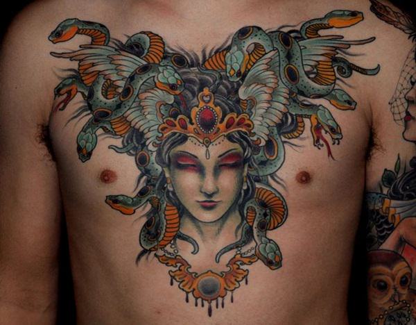 Medusa tattoos design, idea 8