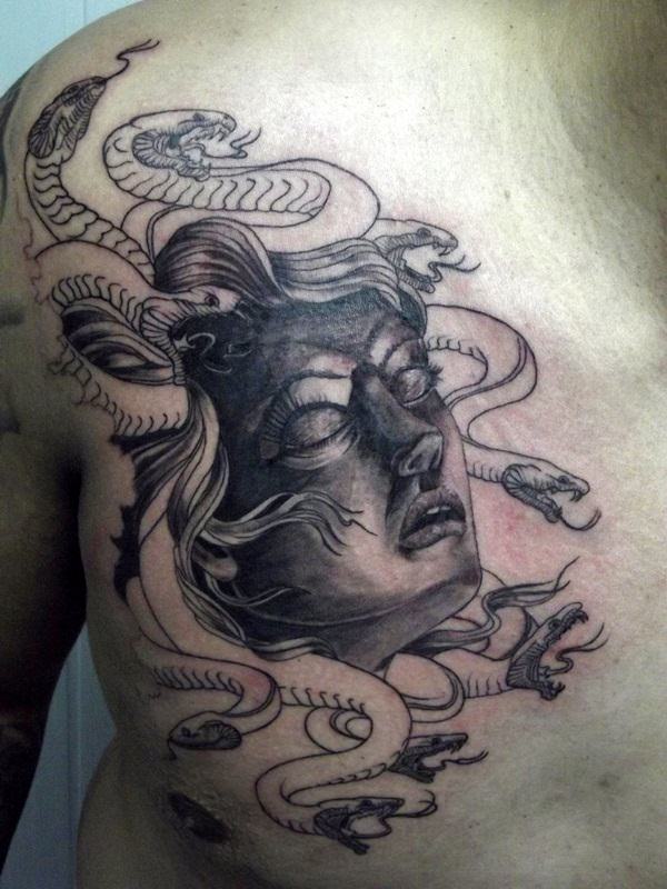 Medusa tattoos design, idea 21