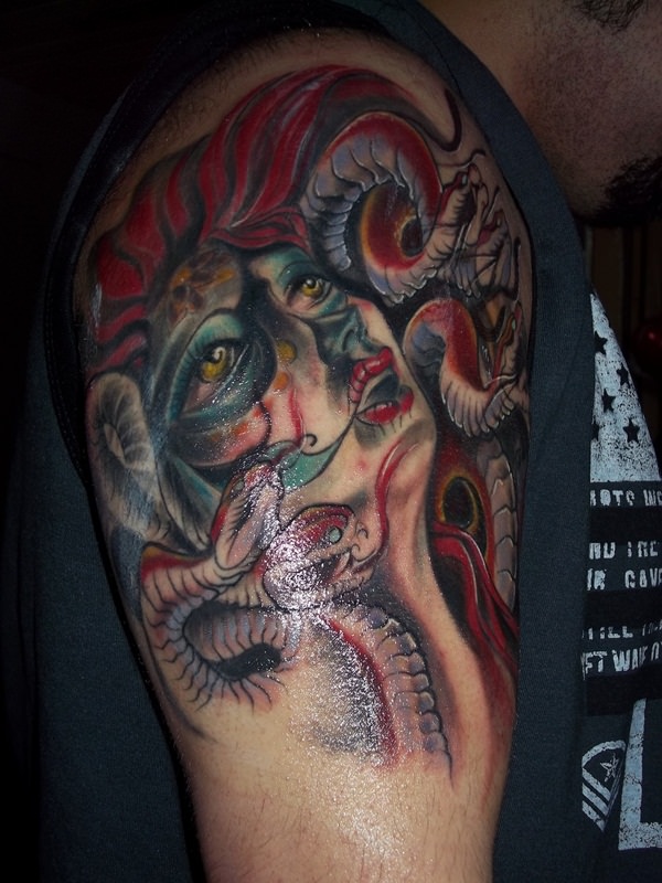 Medusa tattoos design, idea 28