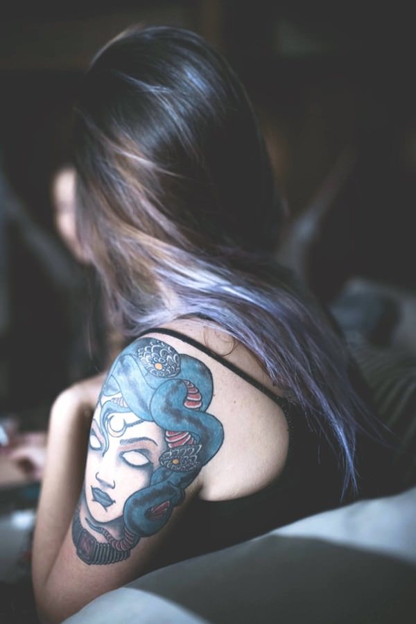Medusa tattoos design, idea 2
