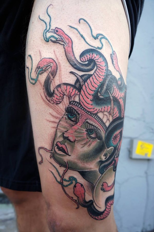 Medusa tattoos design, idea 3