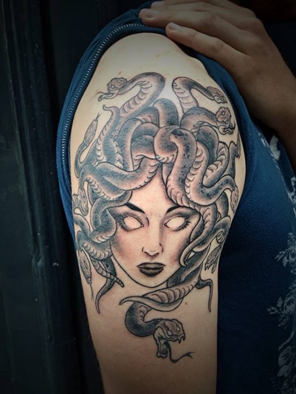 Medusa tattoos design, idea 5