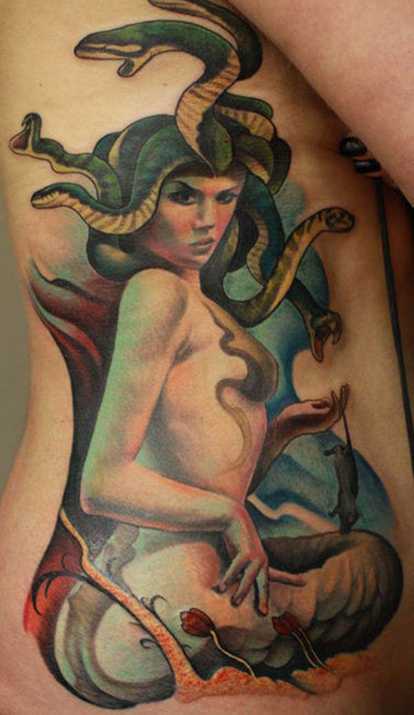 Medusa tattoos design, idea 17