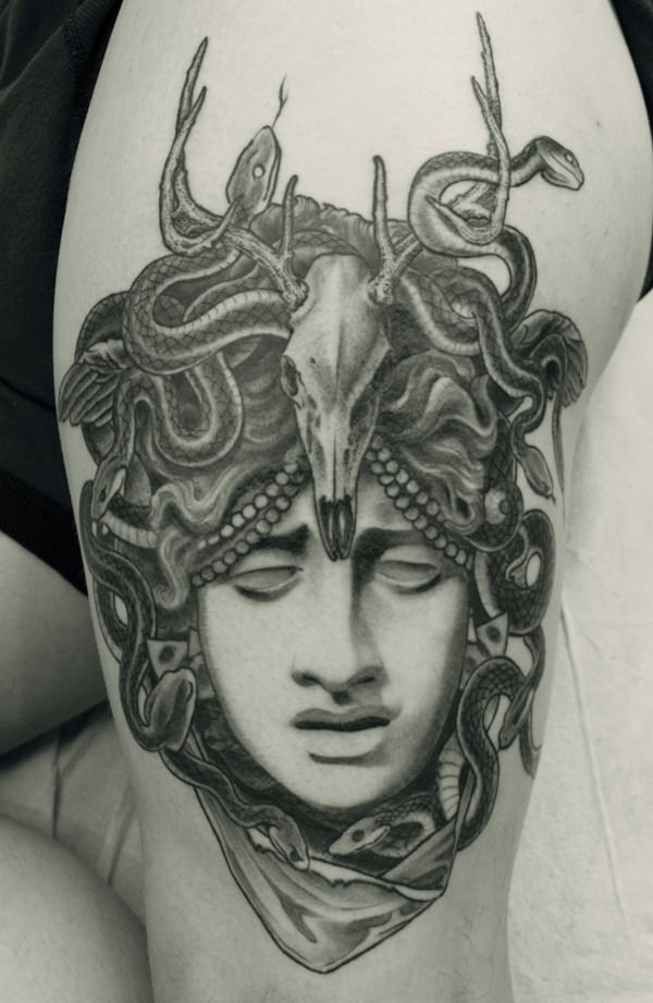 Medusa tattoos design, idea 18