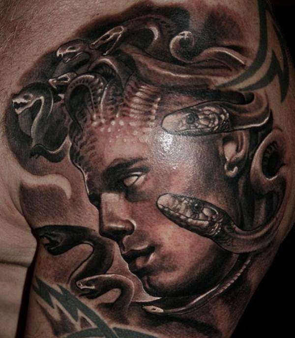 Medusa tattoos design, idea 19