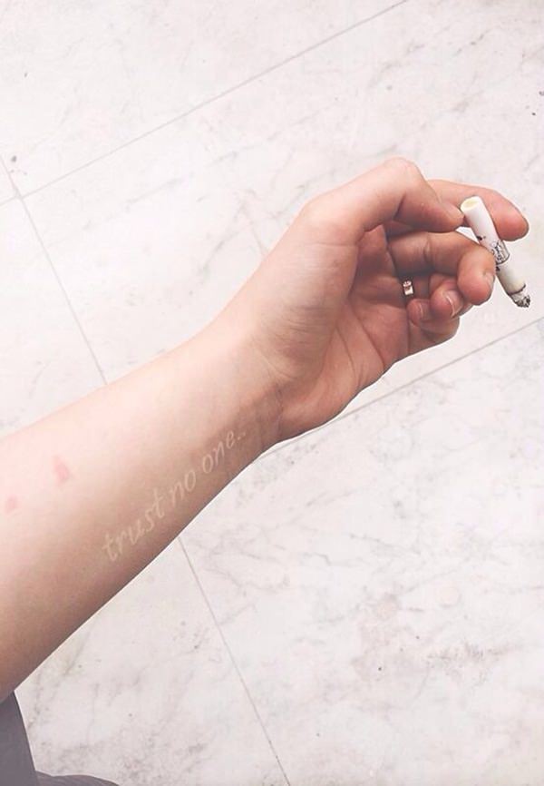 White ink tattoos design, idea 70
