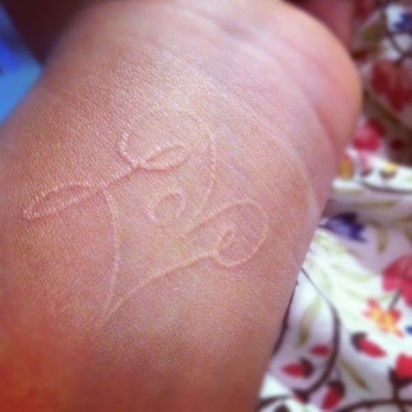 White ink tattoos design, idea 2