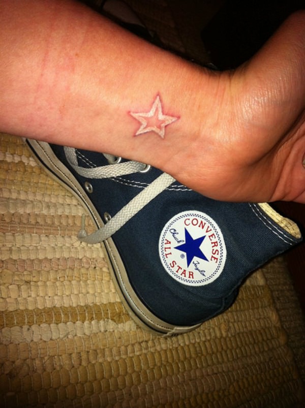 White ink tattoos design, idea 12