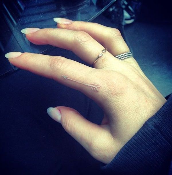 White ink tattoos design, idea 14