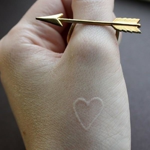 White ink tattoos design, idea 18