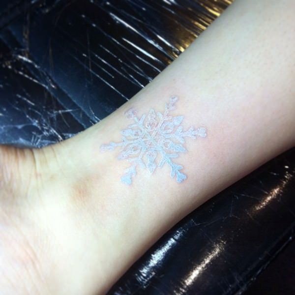 White ink tattoos design, idea 23