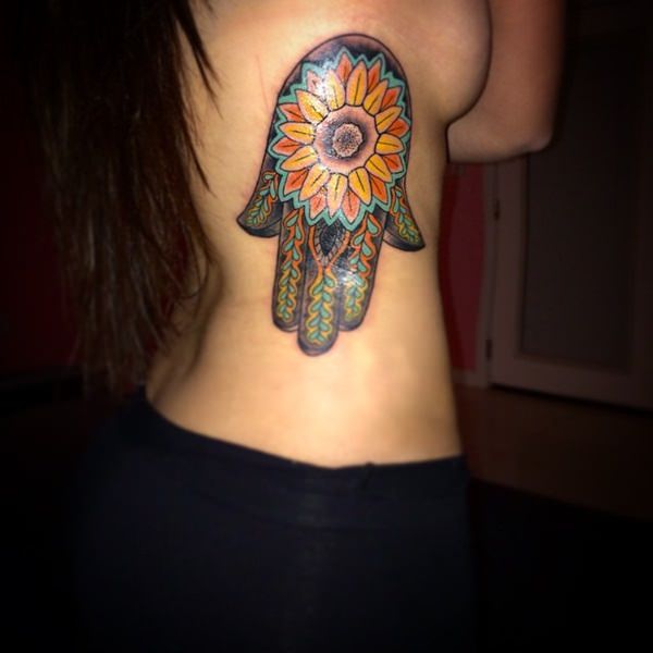 Sunflower tattoo design, idea 27