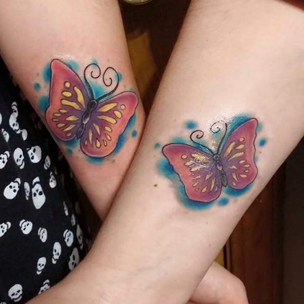 Mother daughter tattoos design, idea 14