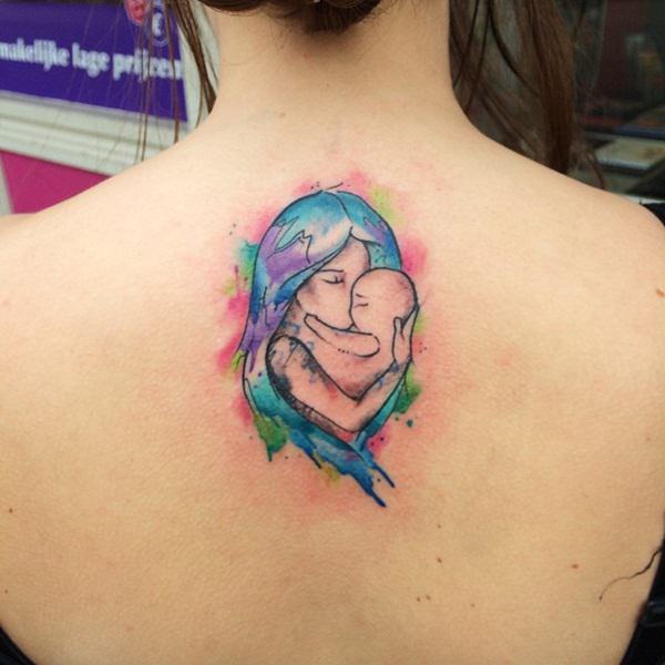 Mother daughter tattoos design, idea 15