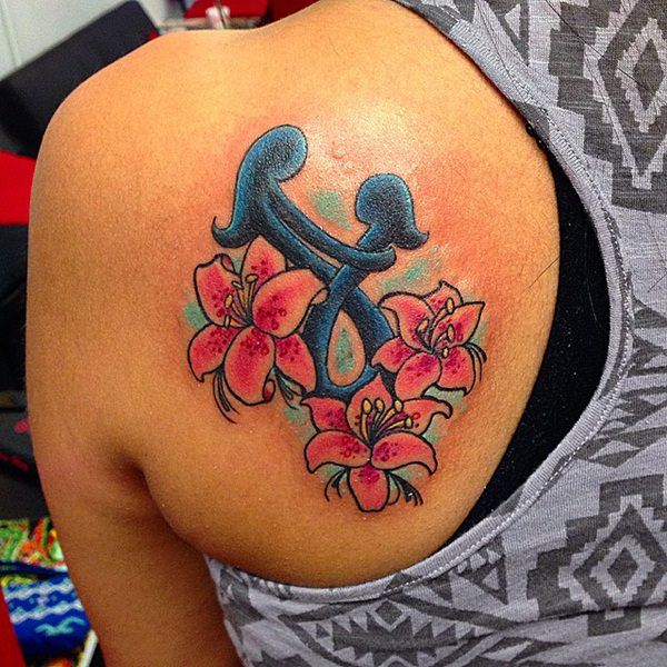 Mother daughter tattoos design, idea 17