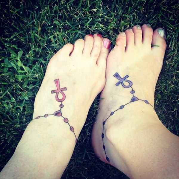 Mother daughter tattoos design, idea 20