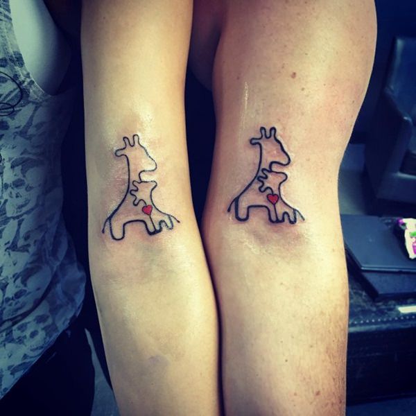 Mother daughter tattoos design, idea 25