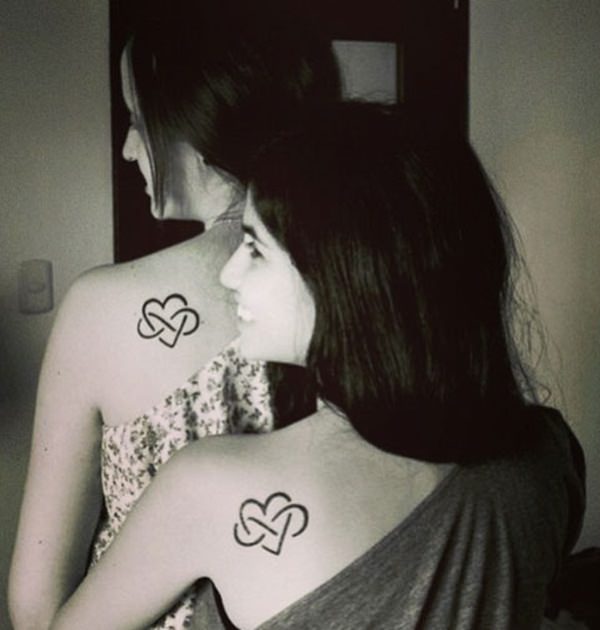 Mother daughter tattoos design, idea 30