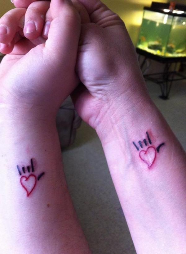 Mother daughter tattoos design, idea 36