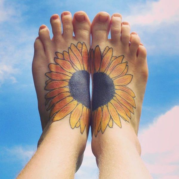 Sunflower tattoo design, idea 69