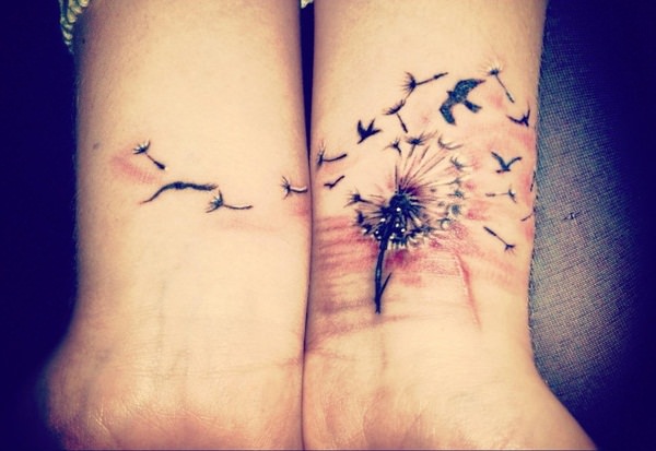 Mother daughter tattoos design, idea 40