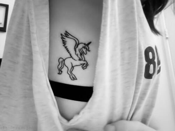 Unicorn tattoo design, idea 40