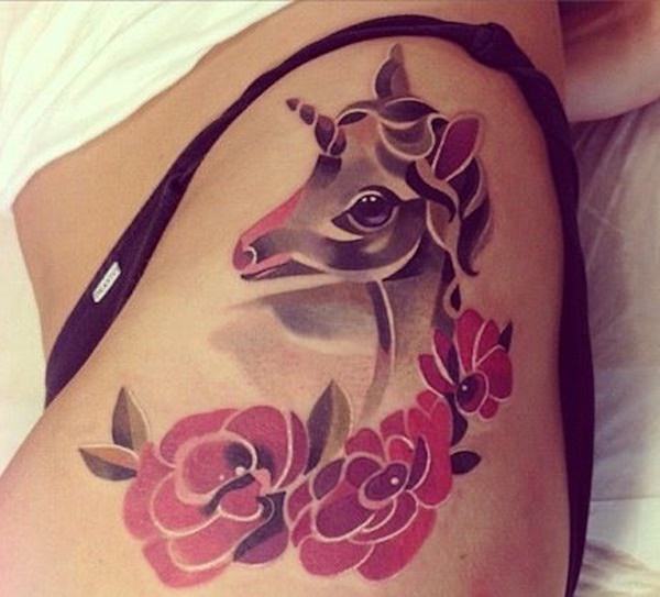 Unicorn tattoo design, idea 50
