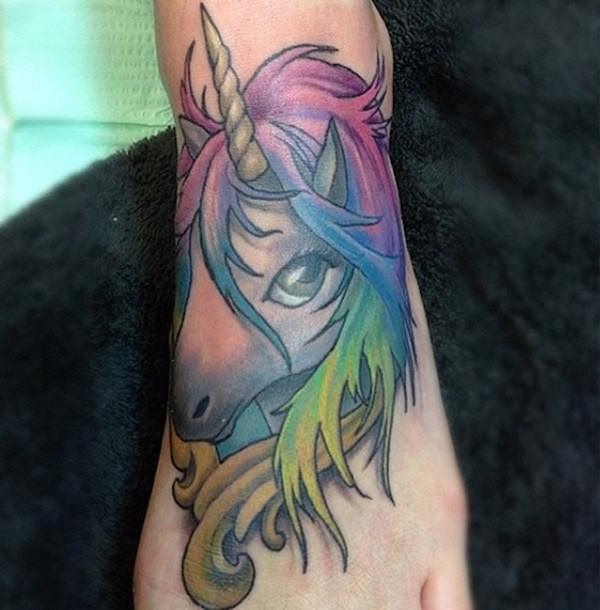 Unicorn tattoo design, idea 37