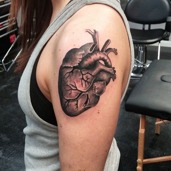 Heart tattoo design, idea 54
