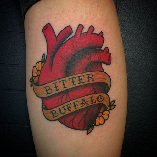 Heart tattoo design, idea 63