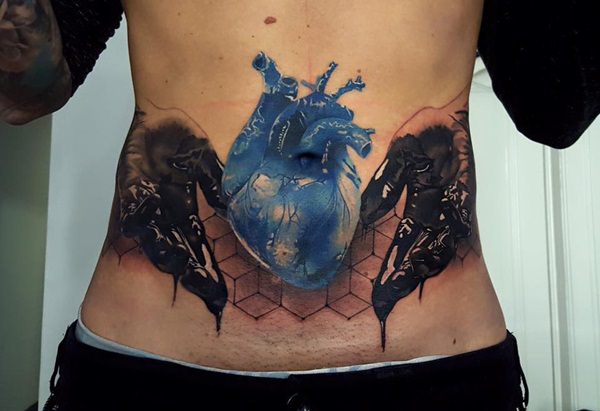 Heart tattoo design, idea 65