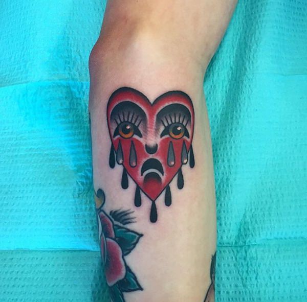 Heart tattoo design, idea 72