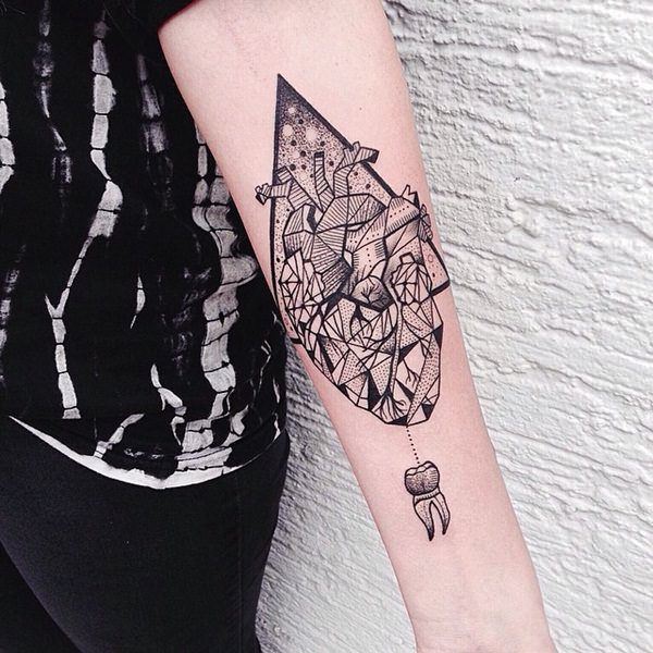 Heart tattoo design, idea 56
