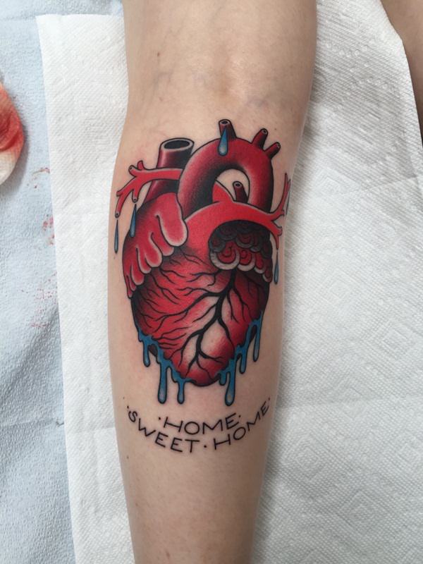 Heart tattoo design, idea 28