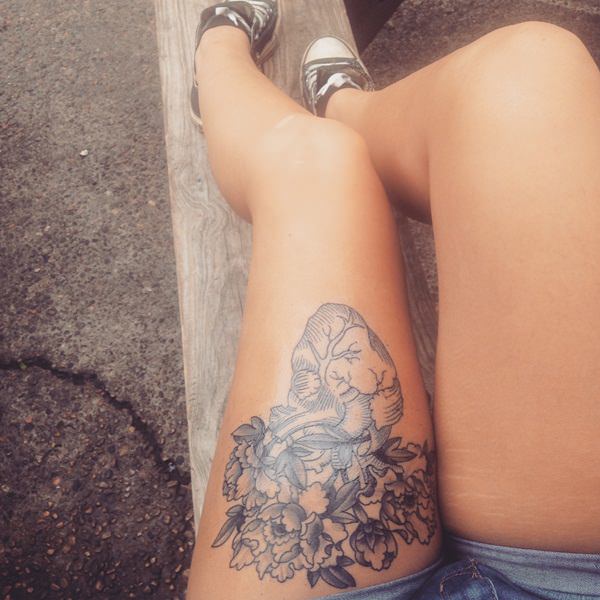 Heart tattoo design, idea 33