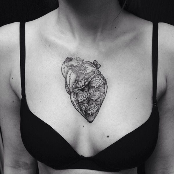 Heart tattoo design, idea 34