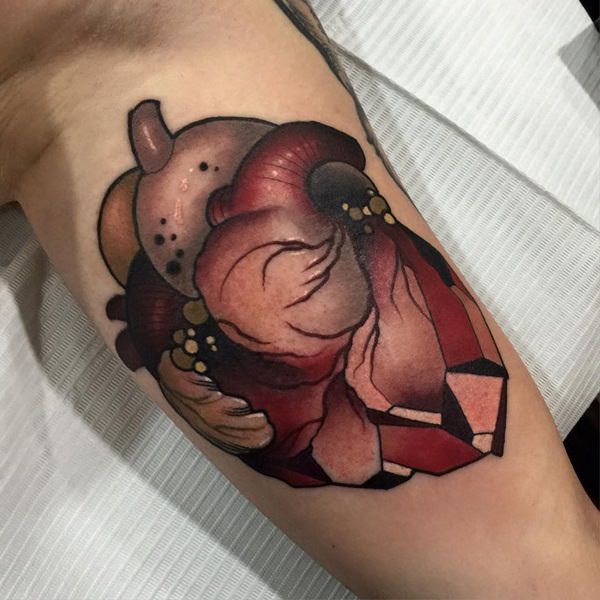 Heart tattoo design, idea 35