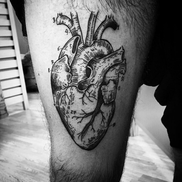 Heart tattoo design, idea 59