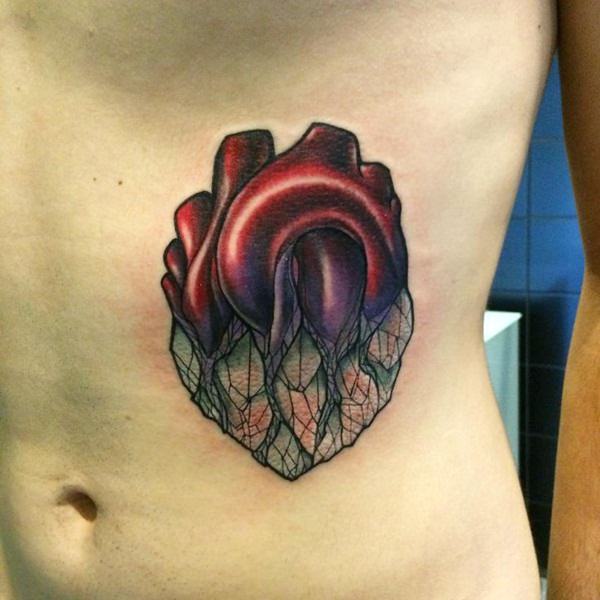 Heart tattoo design, idea 44