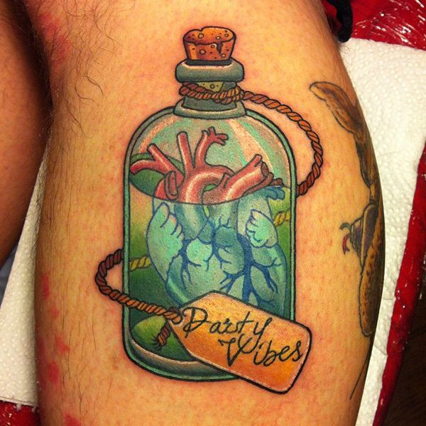 Heart tattoo design, idea 60