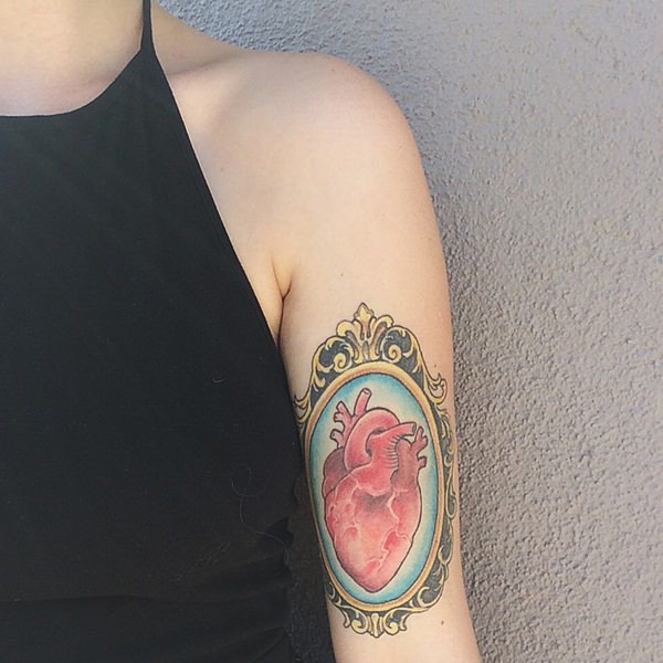 Heart tattoo design, idea 51