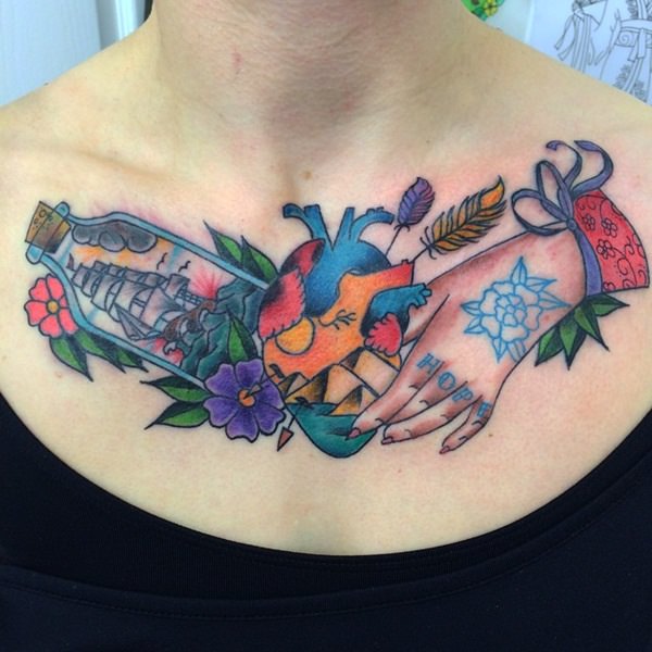 Heart tattoo design, idea 53