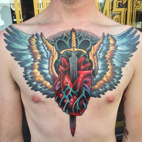 Heart tattoo design, idea 61
