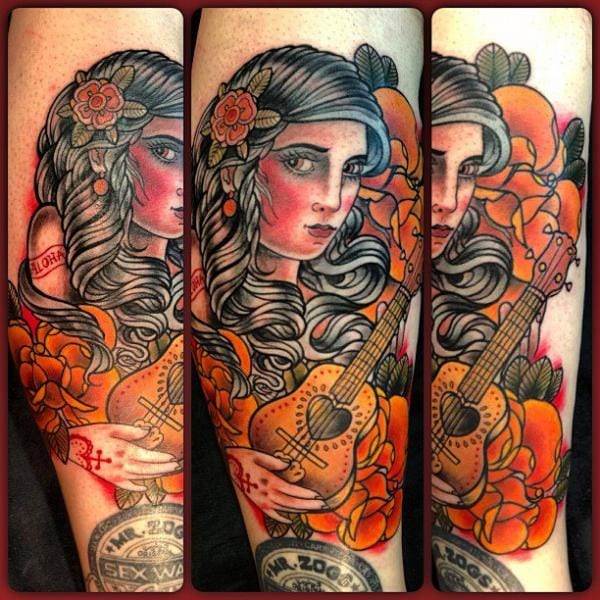 Gypsy tattoo design, idea 60