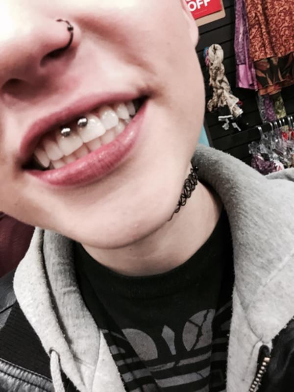 Smiley piercing 44 peeps who are rocking their smile tips design, idea 20
