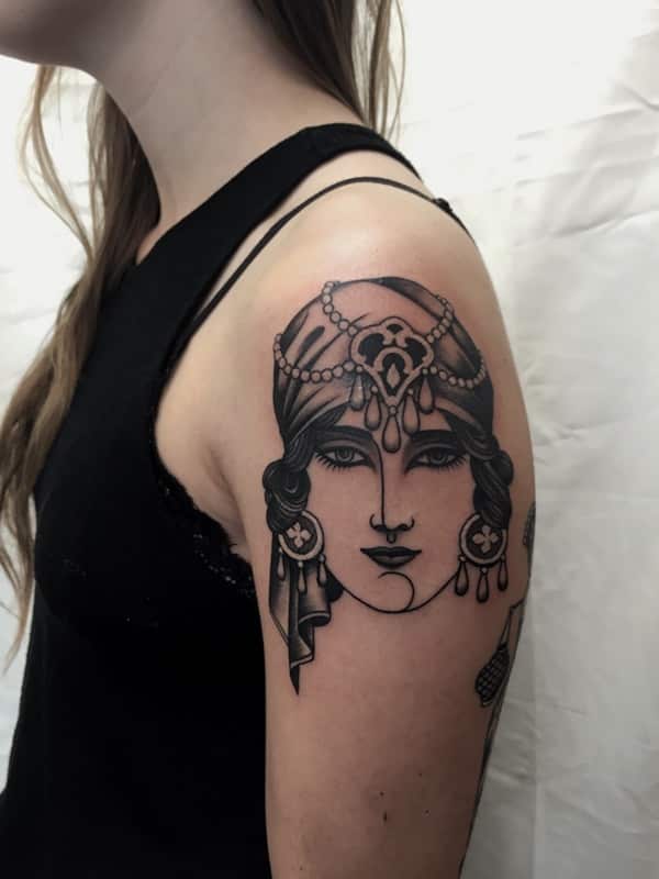 Gypsy tattoo design, idea 3