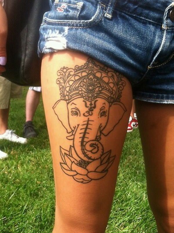 Hindu tattoo design, idea 22